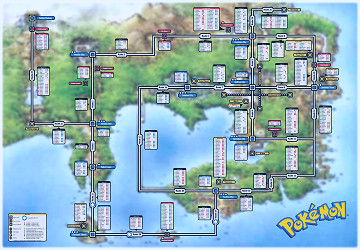 Here is a map I made with the location and info for all catchable Pokemon  in Red, Blue and Yellow in celebration of the 20th anniversary. : r/pokemon